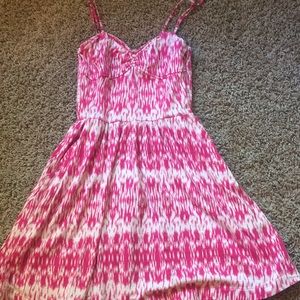 Pink tie dye dress